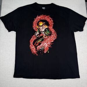 Mad Engine Marvel Iron Fist Dragon Fist T-Shirt XXL Black Red